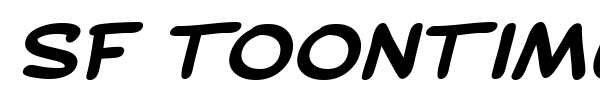 SF Toontime font preview